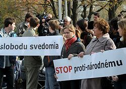 Zvonením protestovali proti národnému programu ochrany sexuálneho zdravia